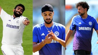 India will likely be without Jasprit Bumrah in the fifth Test against England, but Arshdeep Singh and Kuldeep Yadav could get their chances. Images: PTI/Reuters