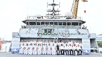 INS Nistar, the first indigenously constructed Diving Support Vessel was delivered by Hindustan Shipyard Limited to the Indian Navy on July 8, 2025 at Visakhapatnam. Image/Indian Navy