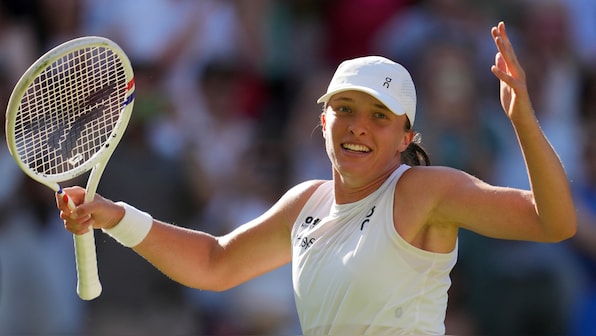 Iga Swiatek 'super excited' for maiden Wimbledon final as Amanda Anisimova knocks top seed Aryna Sabalenka out