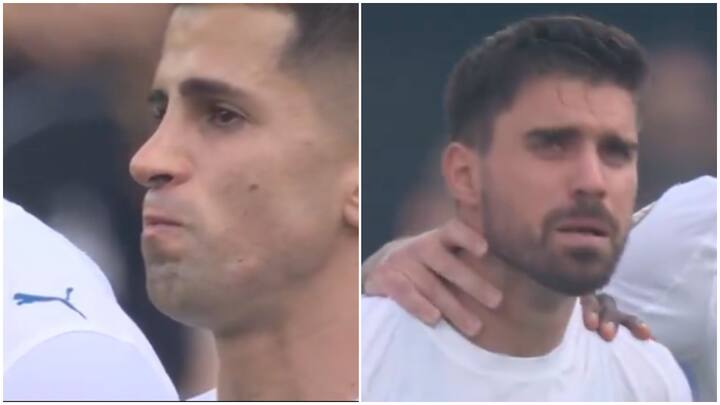 Watch: Al Hilal's Cancelo, Neves break down in tears during Diogo Jota tribute at FIFA Club World Cup