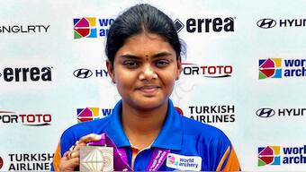 Jyothi Surekha Vennam has been the standout performer among the Indians at Archery World Cup Stage 4 in Madrid. PTI