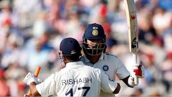 KL Rahul exhibited some fantastic patient and matured batting as India made 145/3 by Stumps on Day 2 of Lord's Test. Image: Reuters
