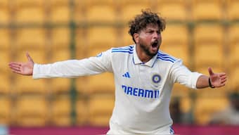 Kuldeep Yadav has not played a Test match since October 2024. Image: PTI