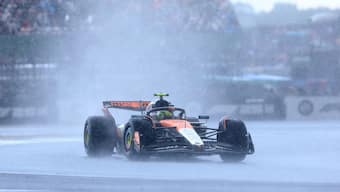 McLaren's Lando Norris steers his car during the British Grand Prix at the Silverstone Circuit in Northamptonshire, United Kingdom. Reuters