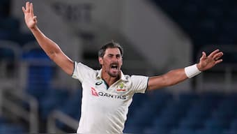 Mitchell Starc is now just four Test wickets away from a career 400. Image: AP