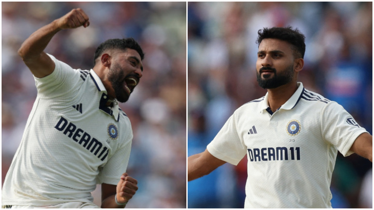 India's Mohammed Siraj and Akash Deep have accounted for all 13 English wickets that have fallen so far in the second Test at Edgbaston. Reuters India's Mohammed Siraj and Akash Deep have accounted for all 13 English wickets that have fallen so far in the second Test at Edgbaston. Reuters