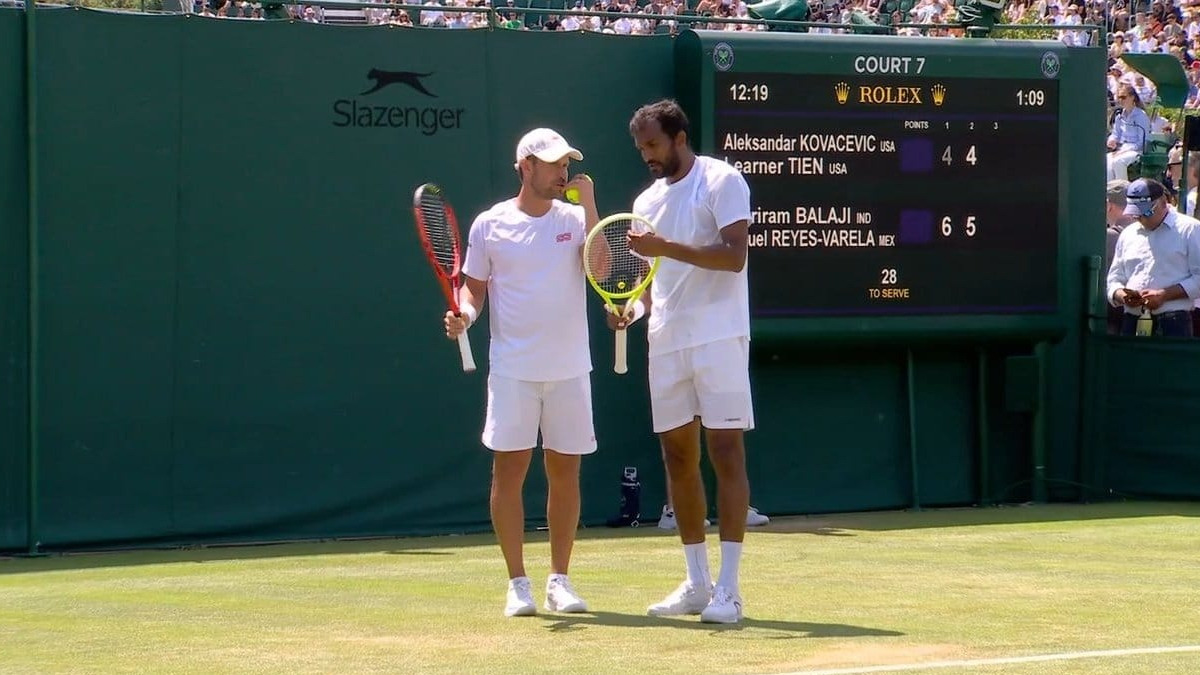 Wimbledon 2025: N Sriram Balaji among Indians advancing to second round of men's doubles as Rohan Bopanna crashes out Wimbledon 2025: N Sriram Balaji among Indians advancing to second round of men's doubles as Rohan Bopanna crashes out