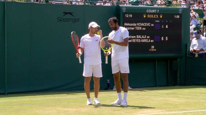 Wimbledon 2025: N Sriram Balaji among Indians advancing to second round of men's doubles as Rohan Bopanna crashes out