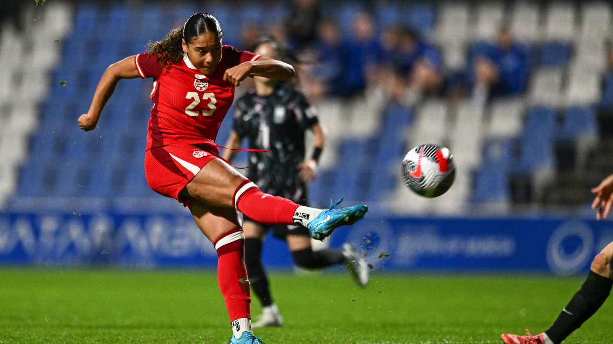 Canadian forward Olivia Smith represented Sporting CP and Liverpool before joining Arsenal. AP Canadian forward Olivia Smith represented Sporting CP and Liverpool before joining Arsenal. AP