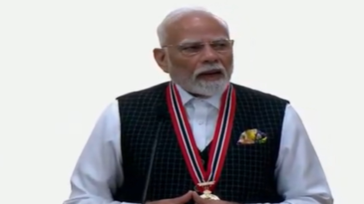 Prime Minister Narendra Modi speaks in Trinidad and Tobago on Friday. ANI Prime Minister Narendra Modi speaks in Trinidad and Tobago on Friday. ANI