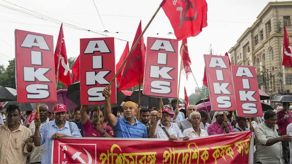 Bharat Bandh: 10 trade unions protest labour codes with nationwide strike