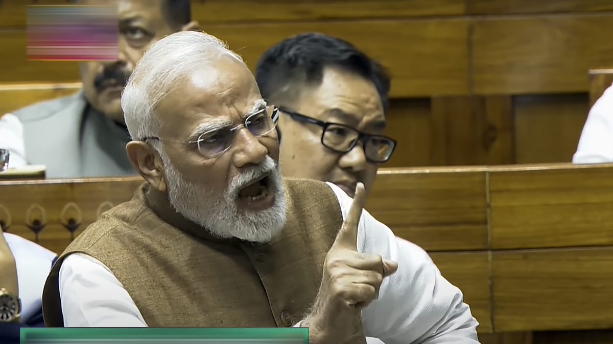 Prime Minister Narendra Modi speaks during a debate in the Lok Sabha on the Pahalgam terror attack and Operation Sindoor, at the Monsoon session of Parliament, in New Delhi, Tuesday, July 29, 2025. PTI Prime Minister Narendra Modi speaks during a debate in the Lok Sabha on the Pahalgam terror attack and Operation Sindoor, at the Monsoon session of Parliament, in New Delhi, Tuesday, July 29, 2025. PTI