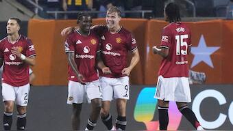 Man united defeated Bournemouth in a Premier League Summer Series 2025 game on Wednesday. Image: AP
