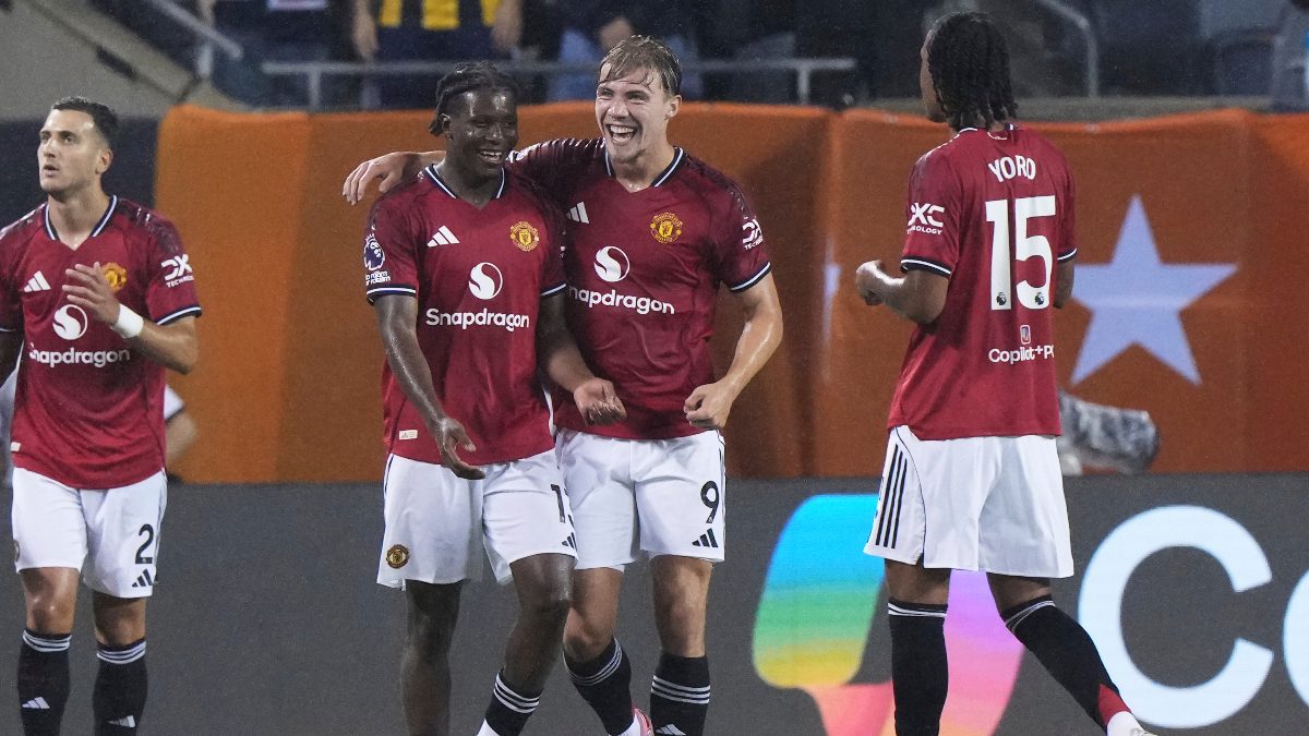 Man united defeated Bournemouth in a Premier League Summer Series 2025 game on Wednesday. Image: AP
Man united defeated Bournemouth in a Premier League Summer Series 2025 game on Wednesday. Image: AP