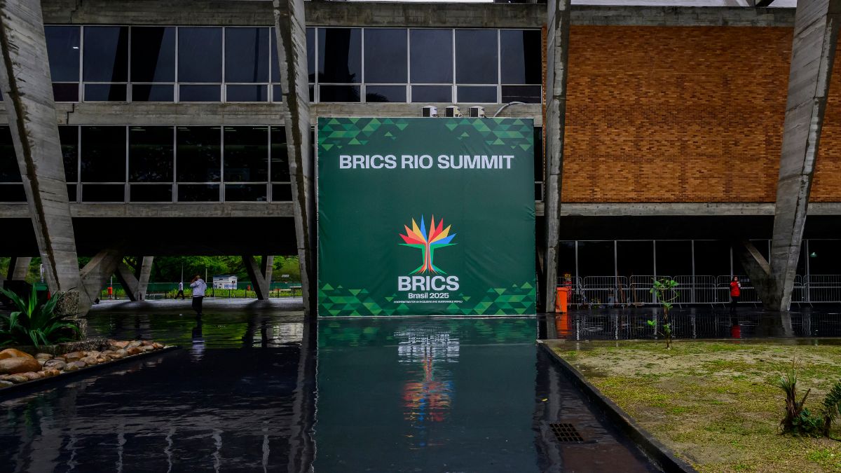 View of the Modern Art Museum (MAM) where the BRICS summit 2025 will be held in Rio de Janeiro, Brazil on July 4, 2025. (AFP Photo) View of the Modern Art Museum (MAM) where the BRICS summit 2025 will be held in Rio de Janeiro, Brazil on July 4, 2025. (AFP Photo)