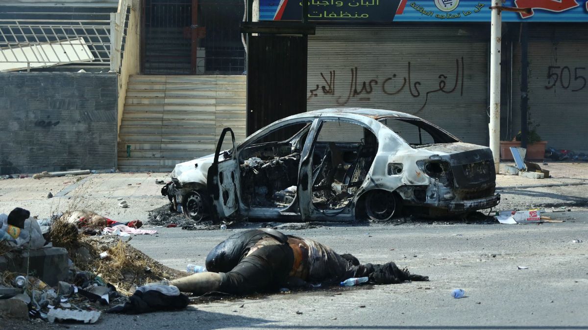 Bodies of people killed during sectarian violence the previous week lie in a street in the predominantly Druze city of Sweida in southern Syria on July 20, 2025.- AFP Bodies of people killed during sectarian violence the previous week lie in a street in the predominantly Druze city of Sweida in southern Syria on July 20, 2025.- AFP