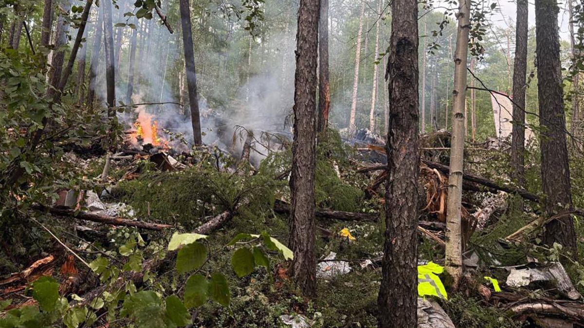 This handout picture released by the Far Eastern Transport Prosecutor's Office on July 24, 2025, shows what it said is the crash site of the Antonov AN-24 passenger plane outside the town of Tynda in Russia's far eastern Amur region. Image- AFP This handout picture released by the Far Eastern Transport Prosecutor's Office on July 24, 2025, shows what it said is the crash site of the Antonov AN-24 passenger plane outside the town of Tynda in Russia's far eastern Amur region. Image- AFP