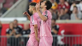 Lionel Messi and Jordi Alba could face suspension. AP