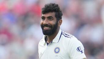 Jasprit Bumrah in action during the England series. AP