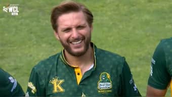 Shahid Afridi had earlier slammed the Yuvraj Singh-led India Champions team for withdrawing from their matches against Pakistan Champions in the second season of the WCL recently. Image: WCL video