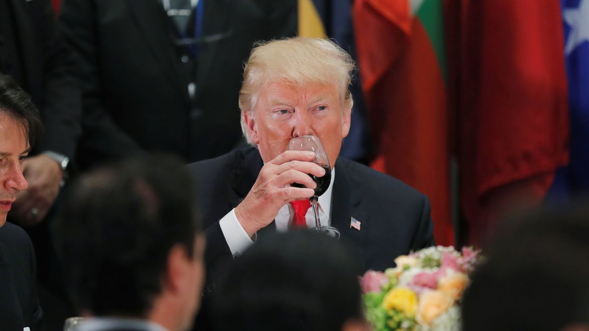 US President Donald Trump sips Diet Coke from his wine glass after a toast, during a luncheon for world leaders at the 73rd session of the United Nations General Assembly in New York, US, September 25, 2018. File Image/Reuters US President Donald Trump sips Diet Coke from his wine glass after a toast, during a luncheon for world leaders at the 73rd session of the United Nations General Assembly in New York, US, September 25, 2018. File Image/Reuters