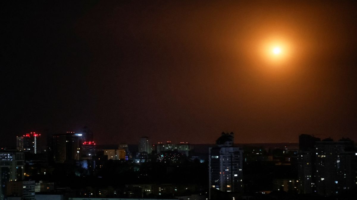 An explosion of a drone is seen in the sky over the city during a Russian drone and missile strike, amid Russia's attack on Ukraine, in Kyiv, Ukraine, June 23, 2025. File Image/Reuters An explosion of a drone is seen in the sky over the city during a Russian drone and missile strike, amid Russia's attack on Ukraine, in Kyiv, Ukraine, June 23, 2025. File Image/Reuters