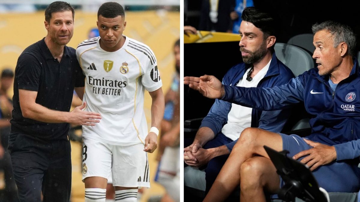 Xabi Alonso, Kylian Mbappe, and Luis Enrique. AP Xabi Alonso, Kylian Mbappe, and Luis Enrique. AP