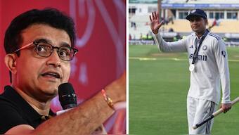 Sourav Ganguly and Shubman Gill. (AFP and AP)