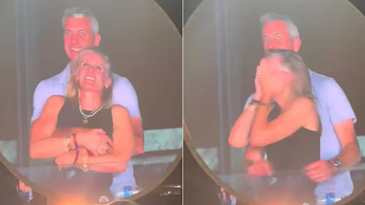 The clip went viral online, and internet users soon identified Byron and Cabot. Image: X
The clip went viral online, and internet users soon identified Byron and Cabot. Image: X