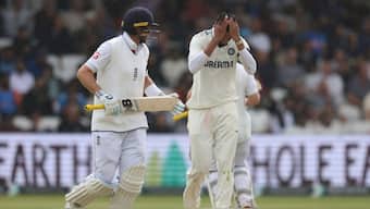 Prasidh Krishna cuts out a distraught figure. AP