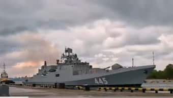 INS Tamal is Indian Navy's multi-role stealth guided missile frigate built in Russia. Image Courtesy: X/@IndiannavyMedia
