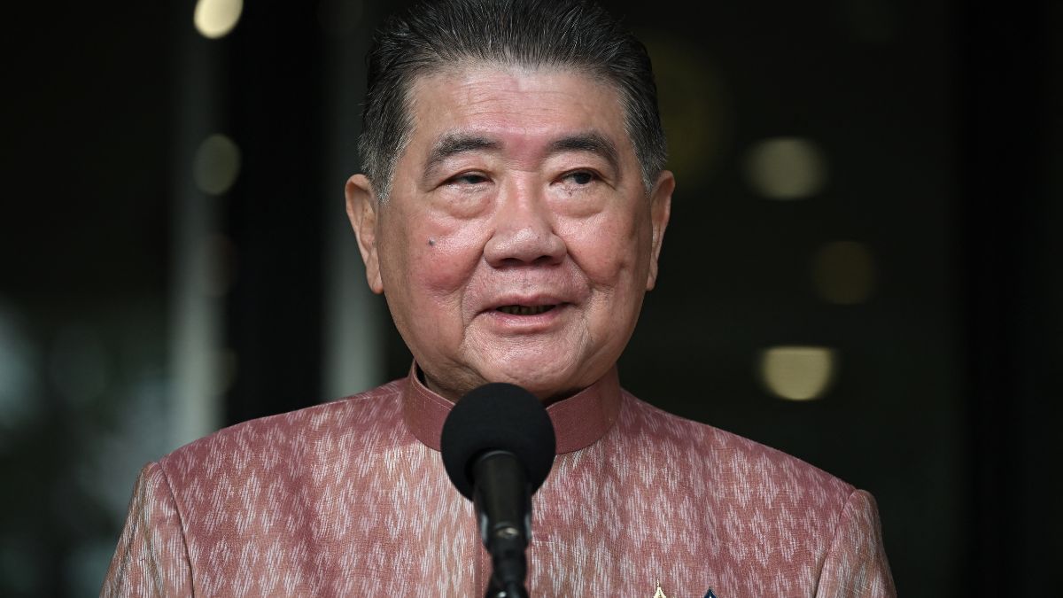 Thailand's Deputy Prime Minister Phumtham Wechayachai speaks to media before a cabinet meeting at Government House in Bangkok on July 1, 2025. AFP Thailand's Deputy Prime Minister Phumtham Wechayachai speaks to media before a cabinet meeting at Government House in Bangkok on July 1, 2025. AFP