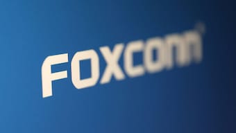 Foxconn logo is seen in this illustration taken, May 2, 2023.  File Photo/Reuters