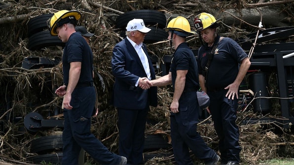 'Never seen anything like this': Trump visits flood-hit Texas, defends first responders