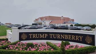 A general view of Trump Turnberry golf course in Turnberry, Scotland, Wednesday, July 23, 2025, President Trump is expected to visit Scotland in the next few day.(AP Photo/Alastair Grant)