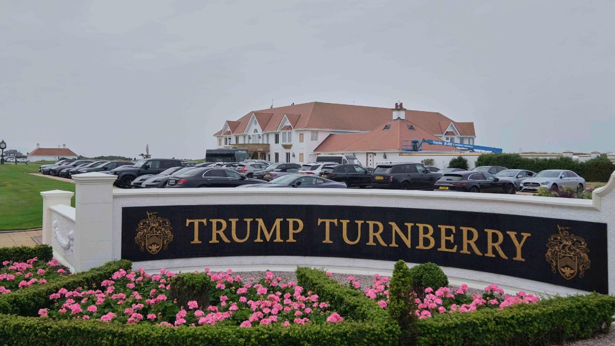 A general view of Trump Turnberry golf course in Turnberry, Scotland, Wednesday, July 23, 2025, President Trump is expected to visit Scotland in the next few day.(AP Photo/Alastair Grant) A general view of Trump Turnberry golf course in Turnberry, Scotland, Wednesday, July 23, 2025, President Trump is expected to visit Scotland in the next few day.(AP Photo/Alastair Grant)