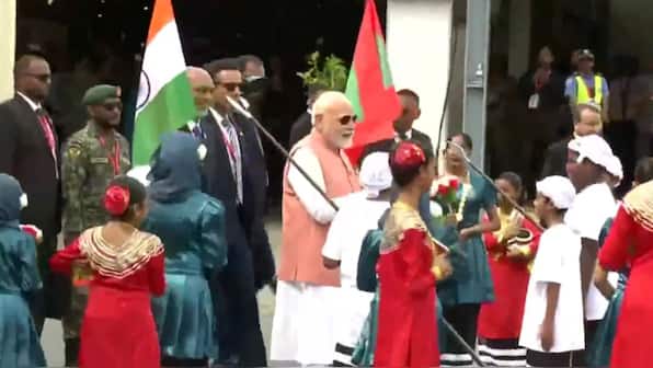 Watch| Modi in Maldives: Chants of Vande Mataram in Male as Muizzu hosts Indian PM as I-Day chief guest