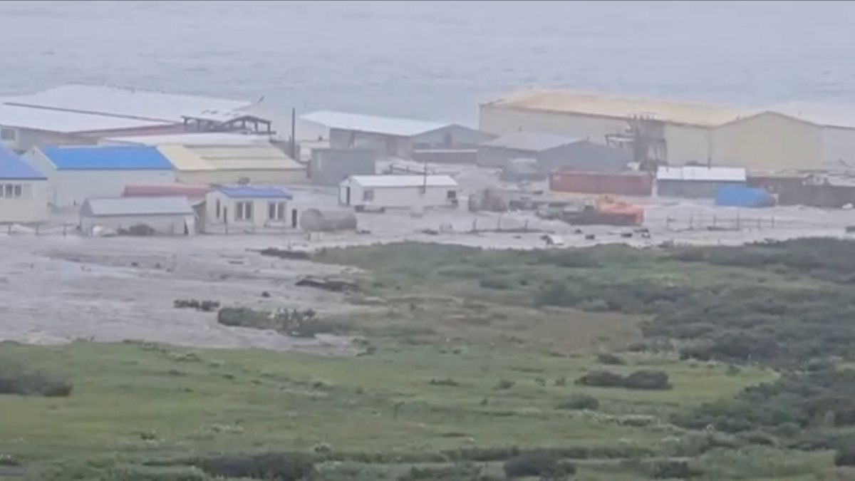 A powerful wave washes past a building located near the shore, after a powerful earthquake struck off the Kamchatka Peninsula, in Severo-Kurilsk, Sakhalin Region, Russia July 30, 2025 in this screen grab obtained from social media video. Social media via Reuters A powerful wave washes past a building located near the shore, after a powerful earthquake struck off the Kamchatka Peninsula, in Severo-Kurilsk, Sakhalin Region, Russia July 30, 2025 in this screen grab obtained from social media video. Social media via Reuters