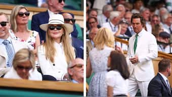 Nicole Kidman and Matthew Mcconaughey are in attendance at the Wimbledon 2025 final. AFP