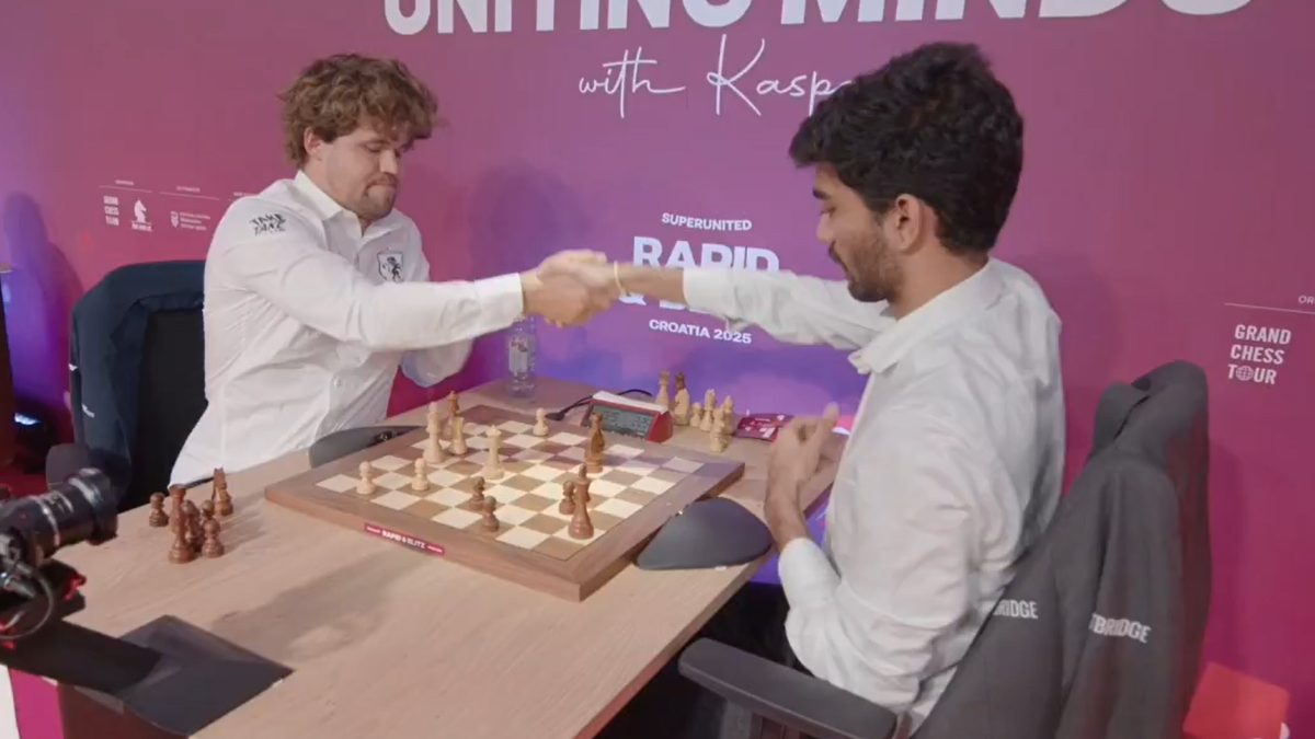 Magnus Carlsen has taken another jibe at Gukesh. Image: Grand Chess Tour
Magnus Carlsen has taken another jibe at Gukesh. Image: Grand Chess Tour