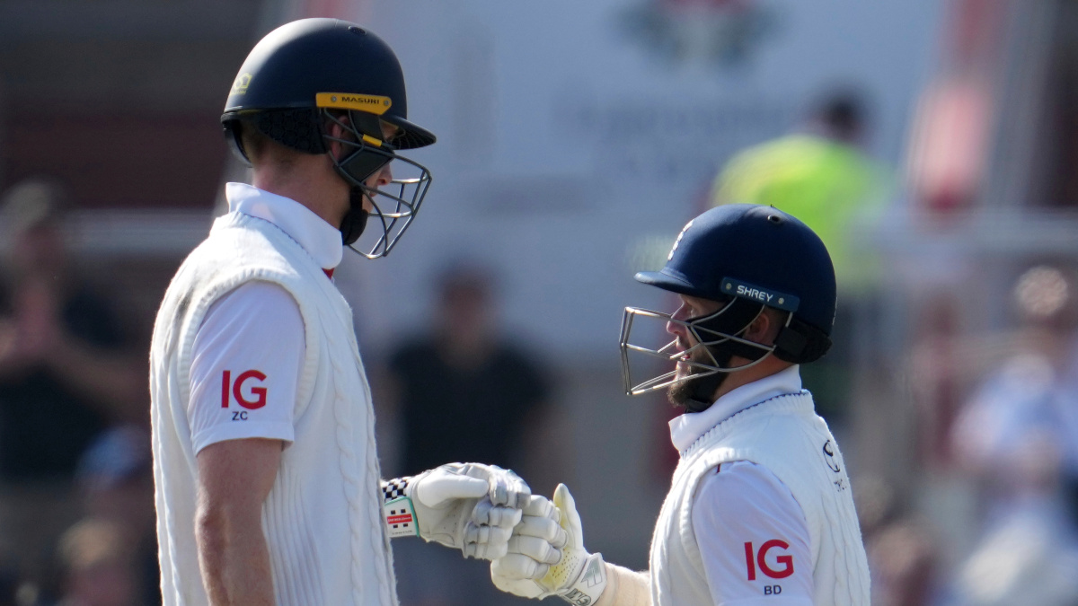 Zak Crawley and Ben Duckett put England in the driver's seat on Day 2 of the fourth Test against India with a 166-run opening partnership. AP Zak Crawley and Ben Duckett put England in the driver's seat on Day 2 of the fourth Test against India with a 166-run opening partnership. AP