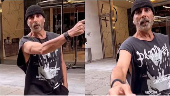 Akshay Kumar angry at a fan for recording him without his permission in London, video goes viral- Watch