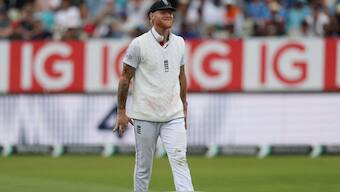 Ben Stokes during the second Test against India at Edgbaston. Image: Reuters