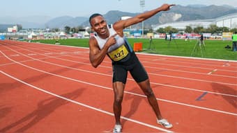 Animesh Kujur runs 100m in 10.18 seconds in Greece. PTI