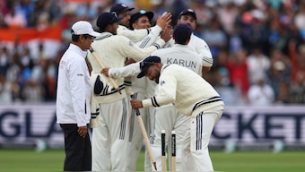 India win the Edgbaston Test by 336 runs. AP