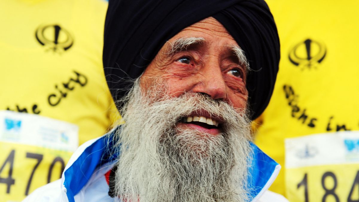 Fauja Singh, the 114-year-old marathon legend was hit by a speeding SUV driven by Amritpal Singh Dhillon in Punjab’s Jalandhar district. The accused has now been arrested. File image/AFP Fauja Singh, the 114-year-old marathon legend was hit by a speeding SUV driven by Amritpal Singh Dhillon in Punjab’s Jalandhar district. The accused has now been arrested. File image/AFP