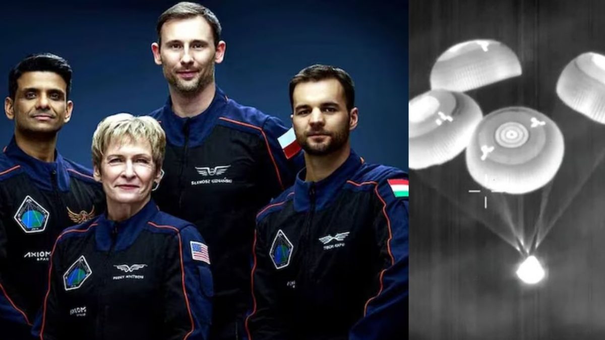 Shubhanshu Shukla is back home: Axiom-4 crew aboard Dragon spacecraft splash down off California coast, watch video Shubhanshu Shukla is back home: Axiom-4 crew aboard Dragon spacecraft splash down off California coast, watch video