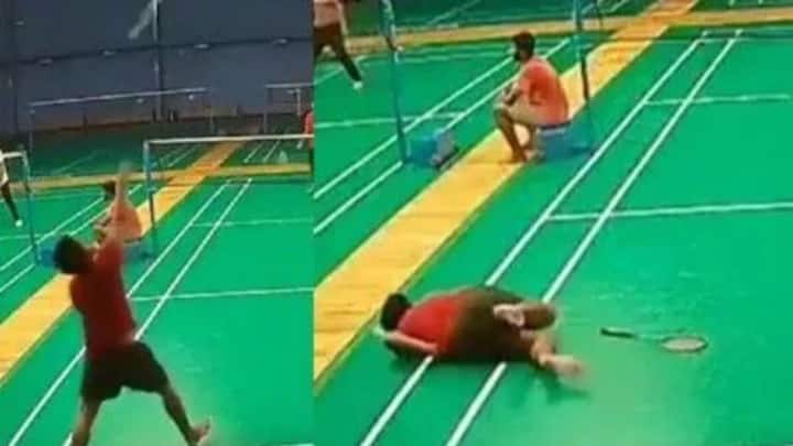 Tragedy on the court: Young man collapses and dies while playing badminton in Hyderabad | Video Tragedy on the court: Young man collapses and dies while playing badminton in Hyderabad | Video