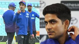Shubman Gill backs Gautam Gambhir after the latter's spat with curator at The Oval. ESPN/AFP