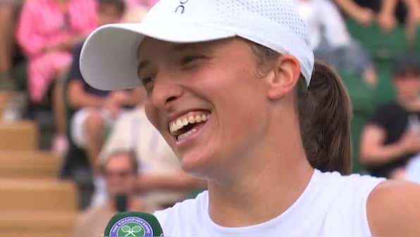 'Sorry Wimbledon...': Iga Swiatek steals the show with towel talk after first-round win